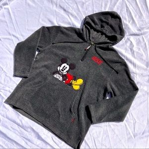 HP⭐️ Vintage 90’s Grey Fleece Mickey Hoodie